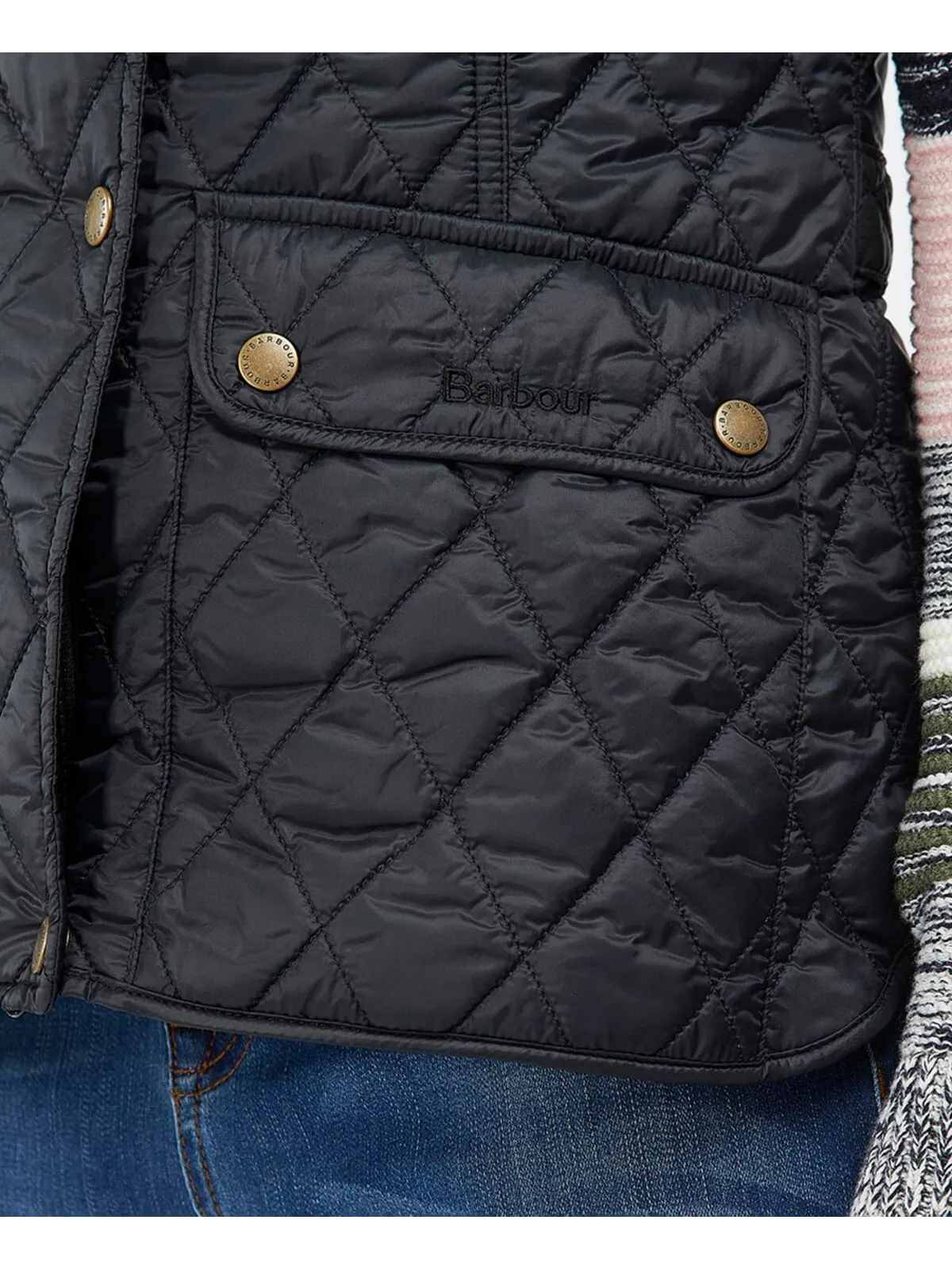 Женский стеганый жилет otterburn Barbour — изображение 6 из 8, черный