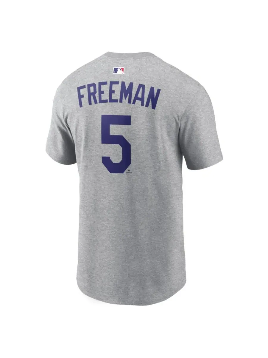 Футболка с именем и номером игрока Freddie Freeman Nike — изображение 3 из 3, серый