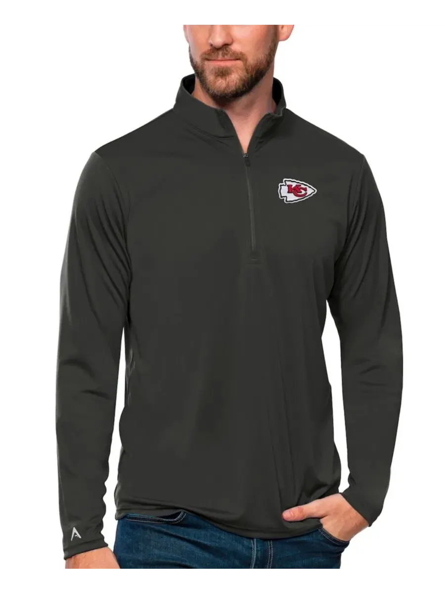 Легкий пуловер с четверть-застежкой Antigua Tribute Quarter-Zip
