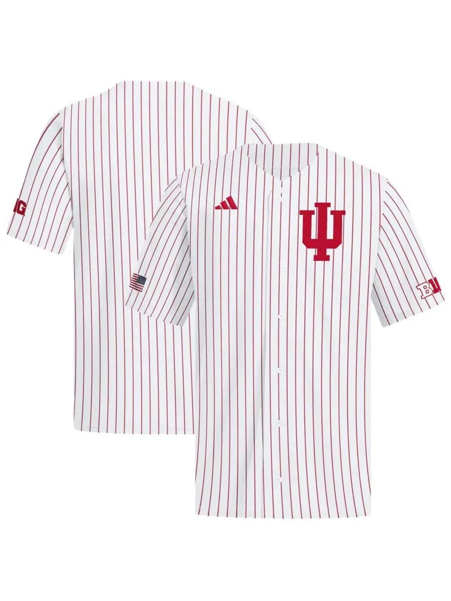 Бейсбольная джерси с принтом Indiana Hoosiers Home Replica adidas