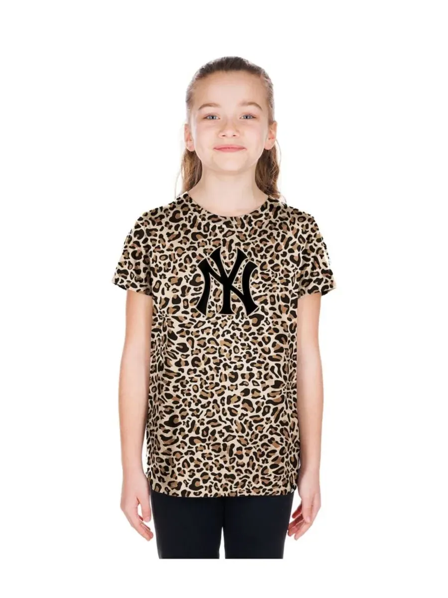Футболка с принтом New York Yankees Leopard New Era