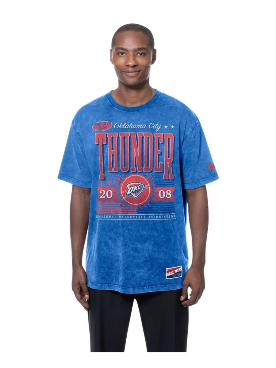 Футболка оверсайз с принтом Oklahoma City Thunder New Era