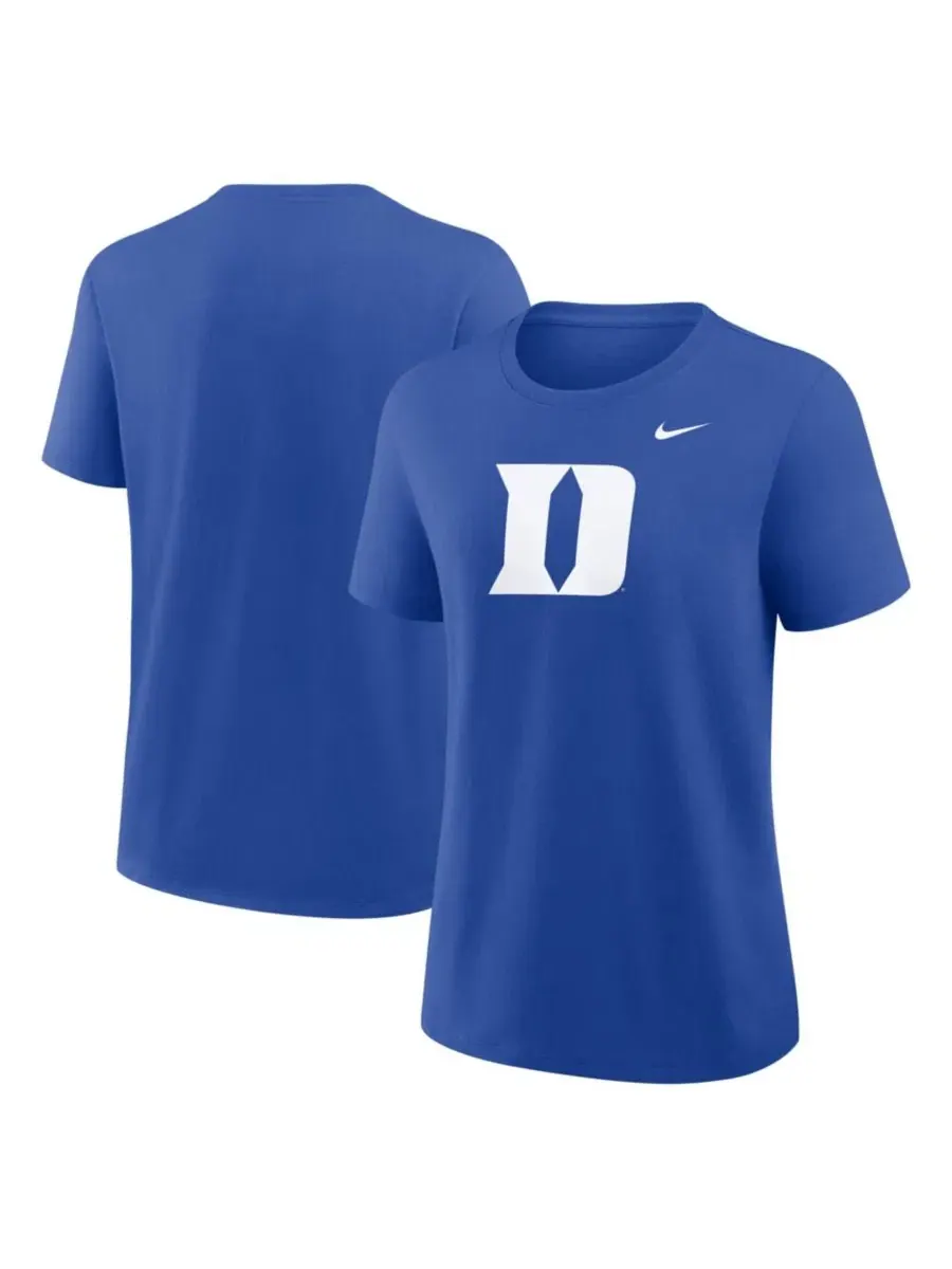 Футболка с принтом Royal Duke Blue Devils Primary Logo Nike