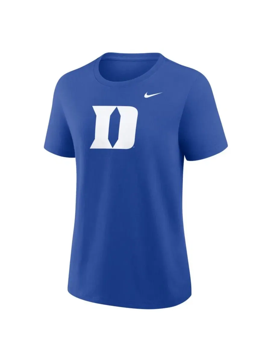Футболка с принтом Royal Duke Blue Devils Primary Logo Nike — изображение 3 из 3, королевский