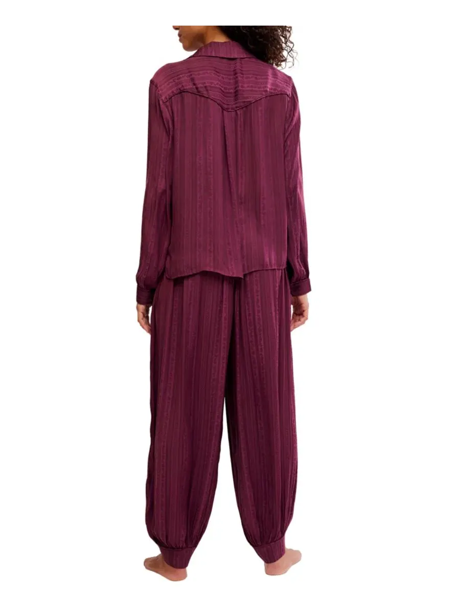Пижамный комплект с длинным рукавом Let's Sleep In Free People, Velvet Clo — изображение 4 из 4