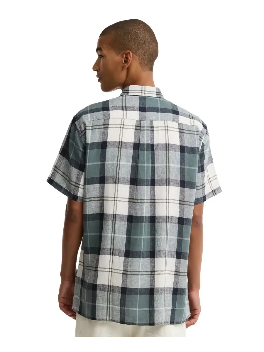 Мужская рубашка с коротким рукавом, принт тартан, Croft Tartan Barbour, Meadow Brook Tartan — изображение 4 из 5