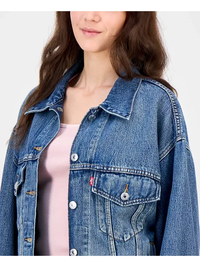 Женская хлопковая куртка в стиле 90-х Trucker Jacket Levi's — изображение 3 из 4