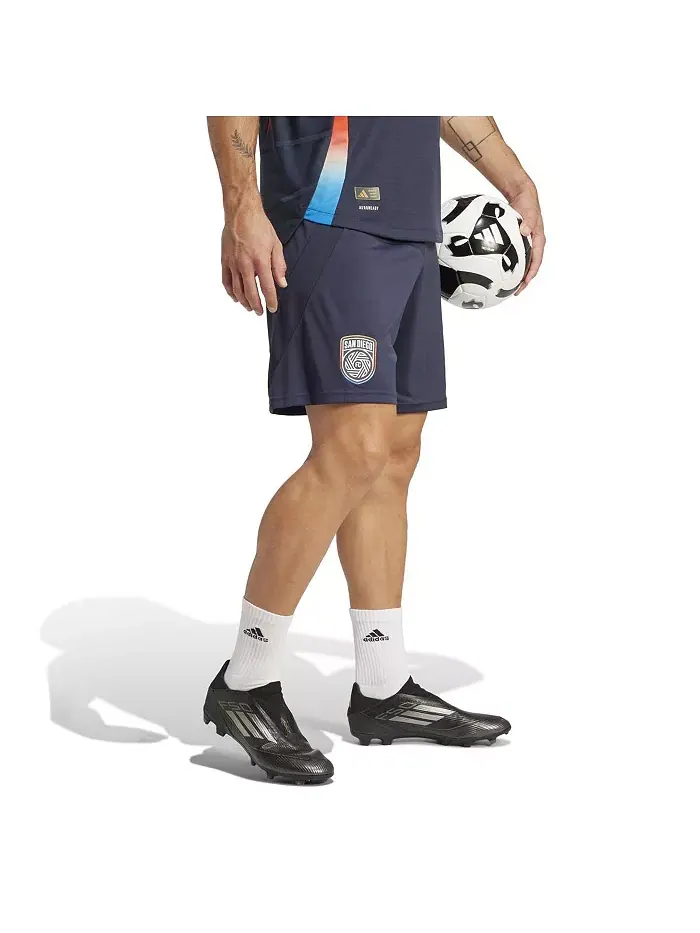 Мужские шорты San Diego FC 2025 State of Flow Authentic в синем цвете adidas — изображение 4 из 5