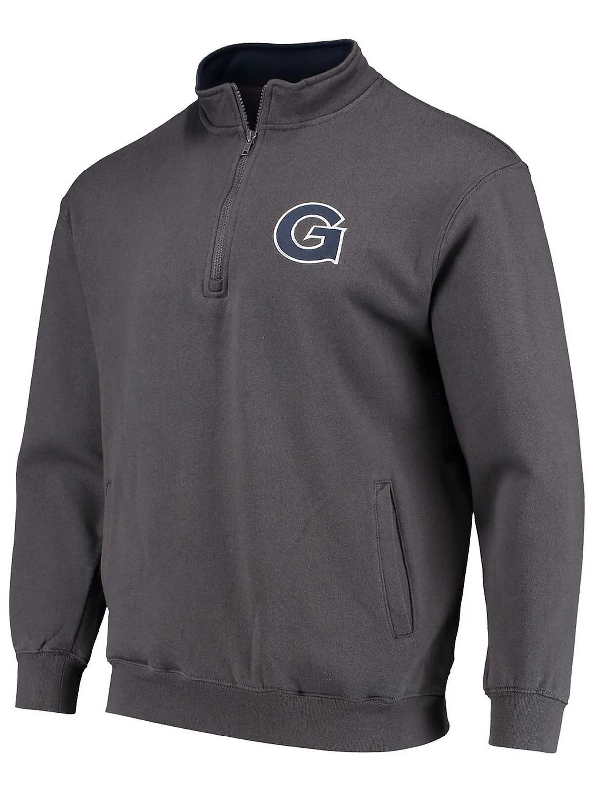 Мужская темно-серая куртка georgetown hoyas tortugas logo с молнией на четверть Colosseum — изображение 3 из 3, темно-серый