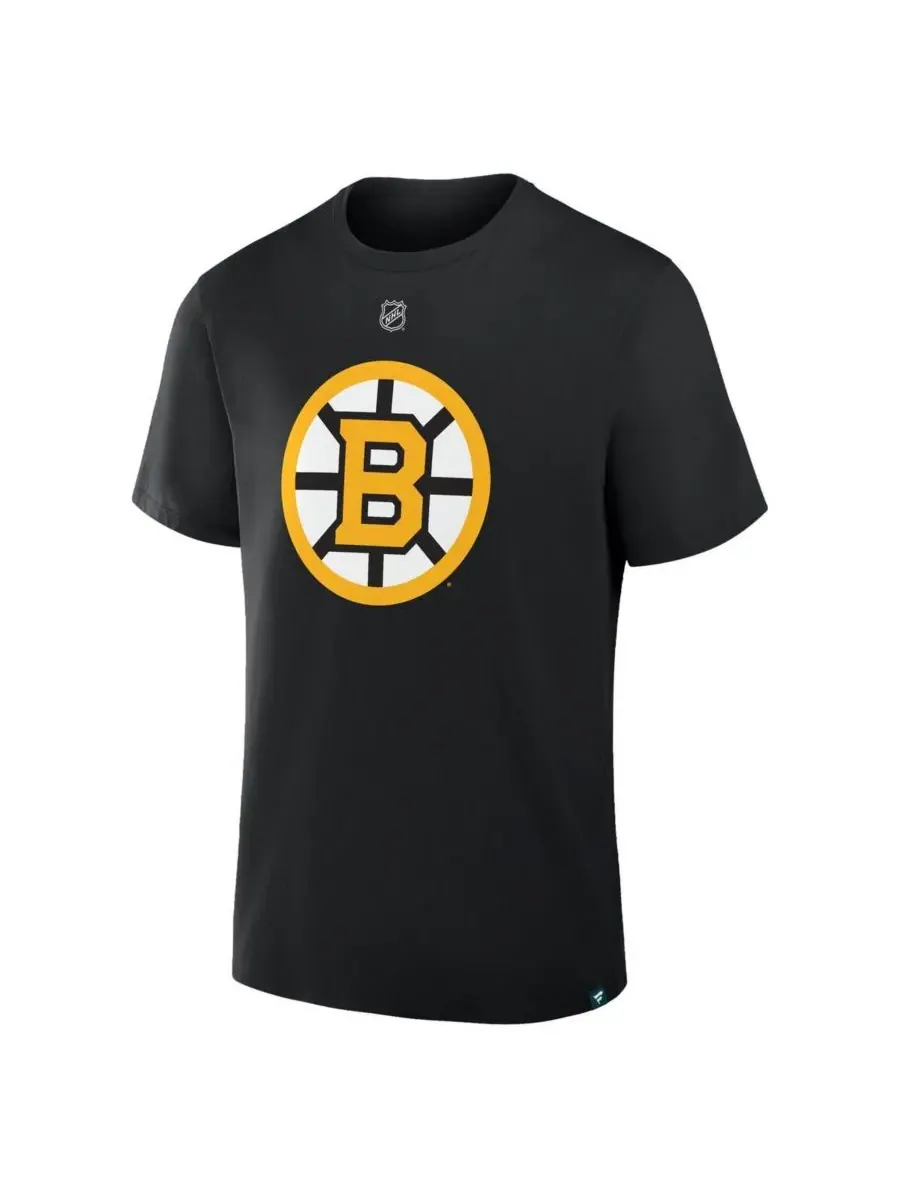 Fanatics Мужская черная футболка Чарли МакЭвоя с номером игрока команды Boston Bruins — изображение 2 из 3, черный