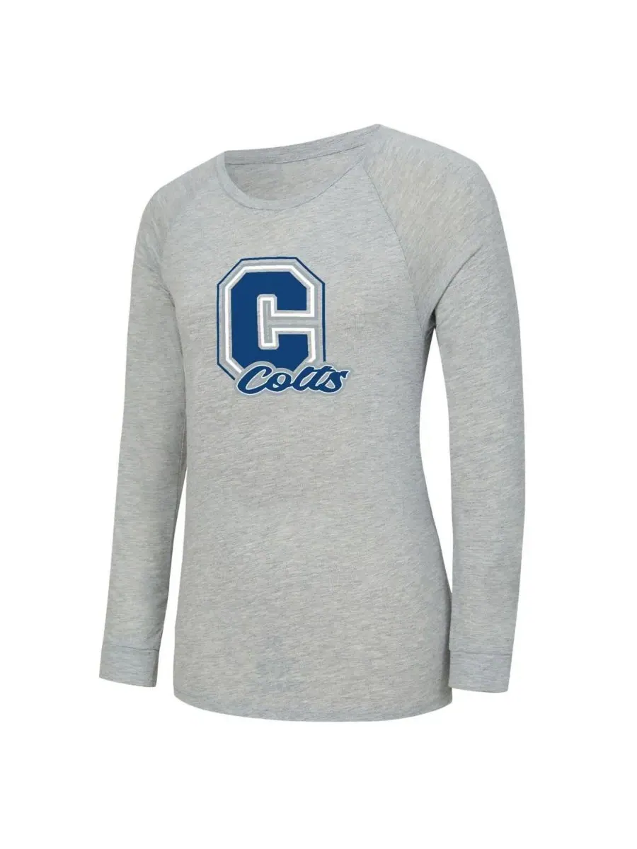 Concepts Sport Женский комплект для сна из двух предметов: футболка с длинными рукавами и шорты в — изображение 2 из 5, серый