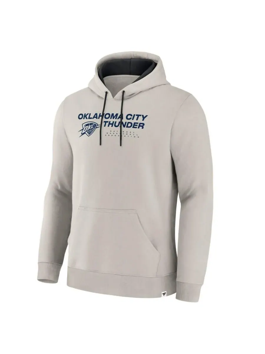 Fanatics Мужская кремовая толстовка Oklahoma City Thunder Crossover Collection Blocked Shot Premium — изображение 2 из 3
