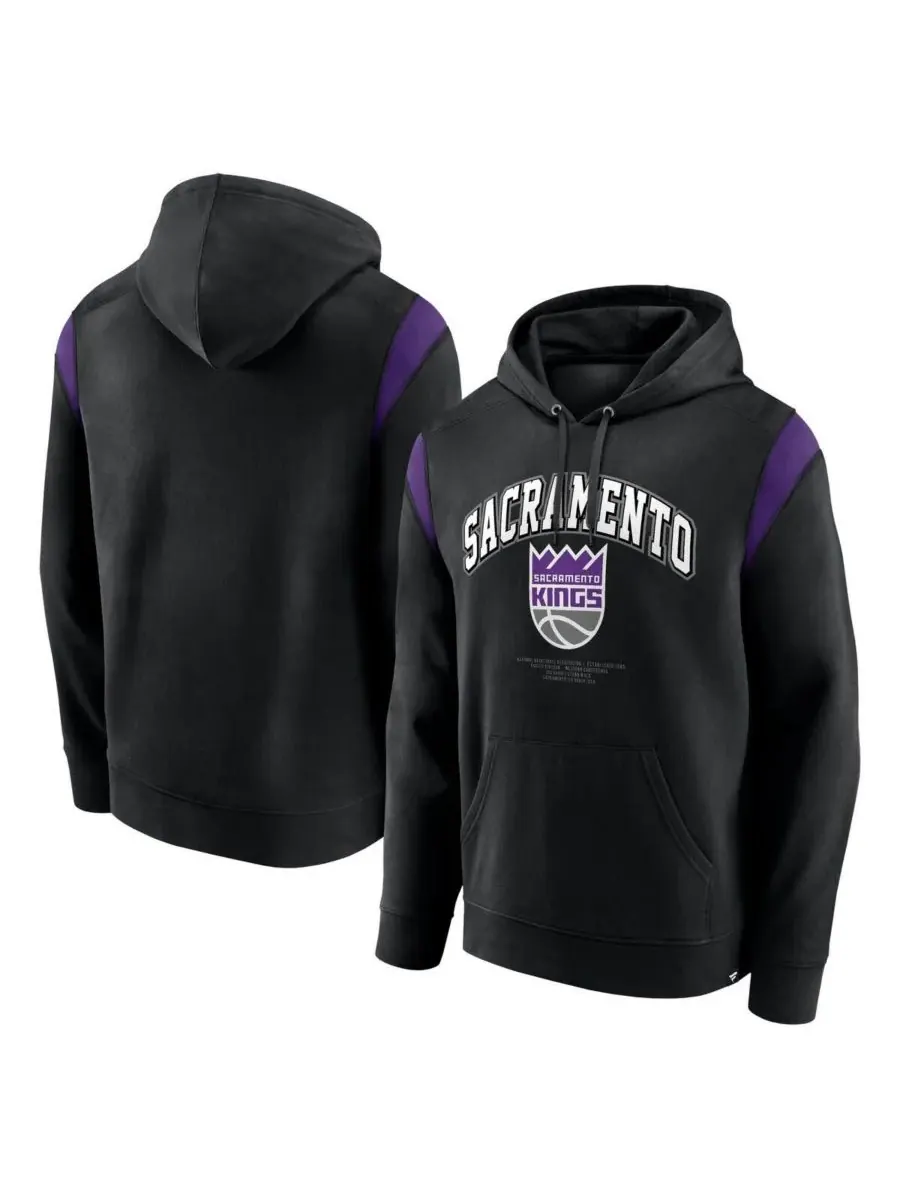 Fanatics Мужская черная толстовка с капюшоном Sacramento Kings Scorer