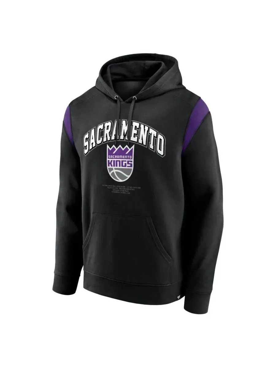 Fanatics Мужская черная толстовка с капюшоном Sacramento Kings Scorer — изображение 2 из 3, черный
