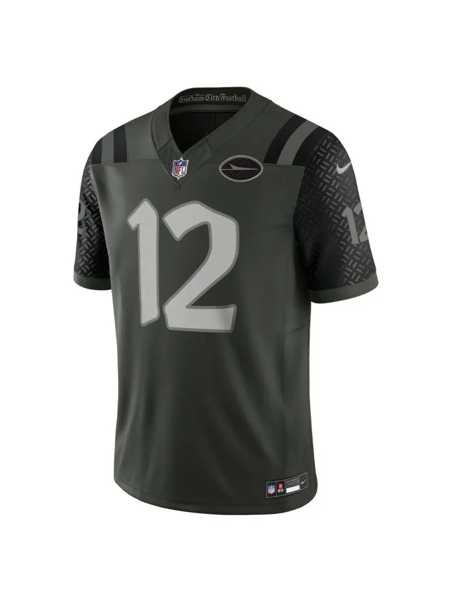 Nike Мужская футболка Joe Namath Gotham Green New York Jets 2025 Rivalries Collection Retired — изображение 2 из 5, зеленый