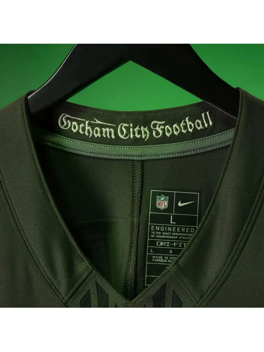 Nike Мужская футболка Joe Namath Gotham Green New York Jets 2025 Rivalries Collection Retired — изображение 4 из 5, зеленый