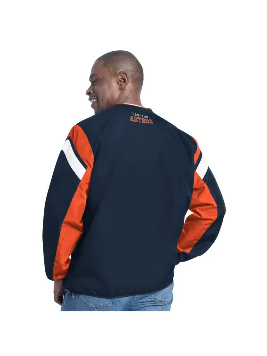 G-III Sports by Carl Banks Мужская темно-синяя толстовка с V-образным вырезом и двойной защитой с — изображение 2 из 2