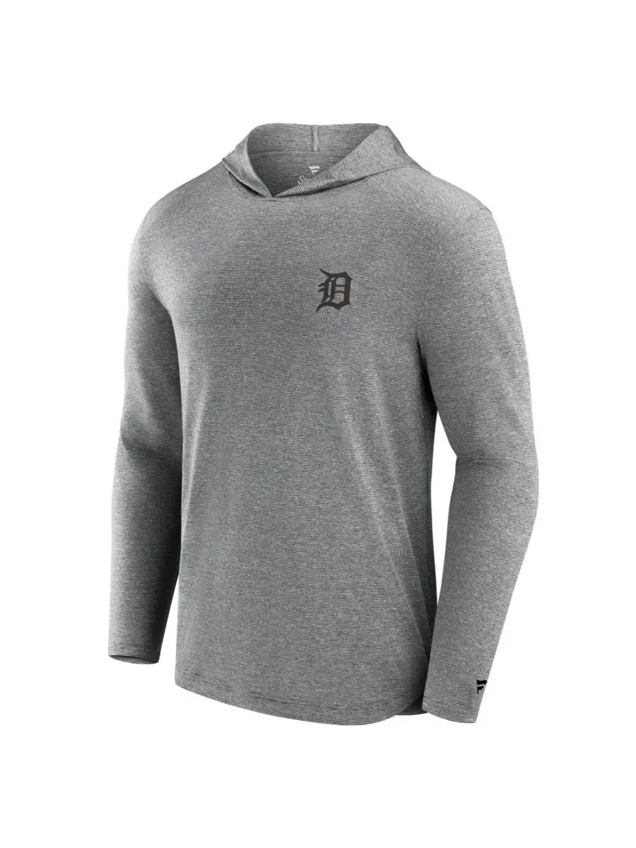 Fanatics Мужская серая легкая толстовка с капюшоном Detroit Tigers Front Office Tech — изображение 2 из 3, серый