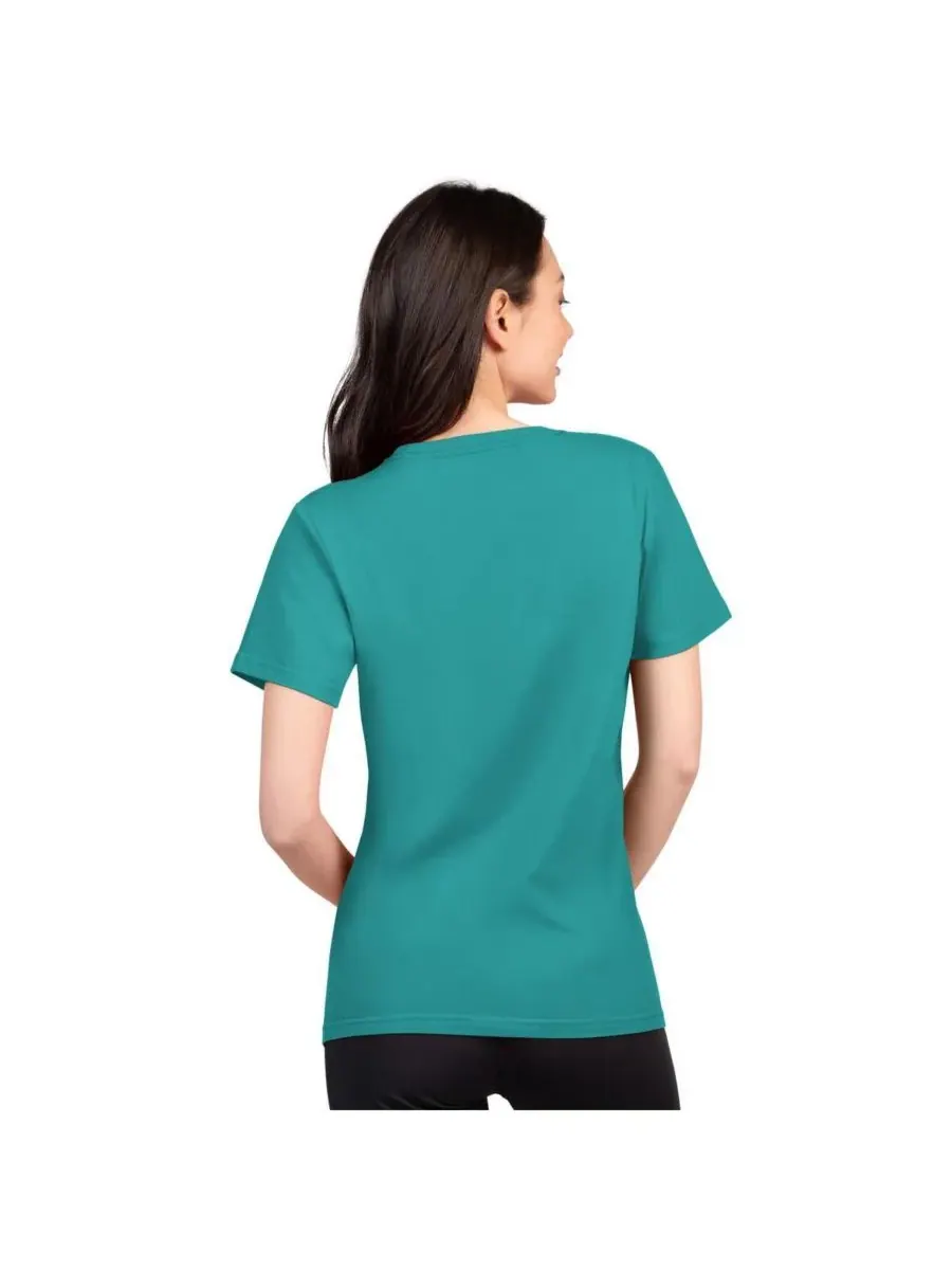 Женская футболка Aqua Miami Dolphins Super-Slim Lightweight Winning Crew T-Shirt G-III 4Her by Carl — изображение 2 из 2