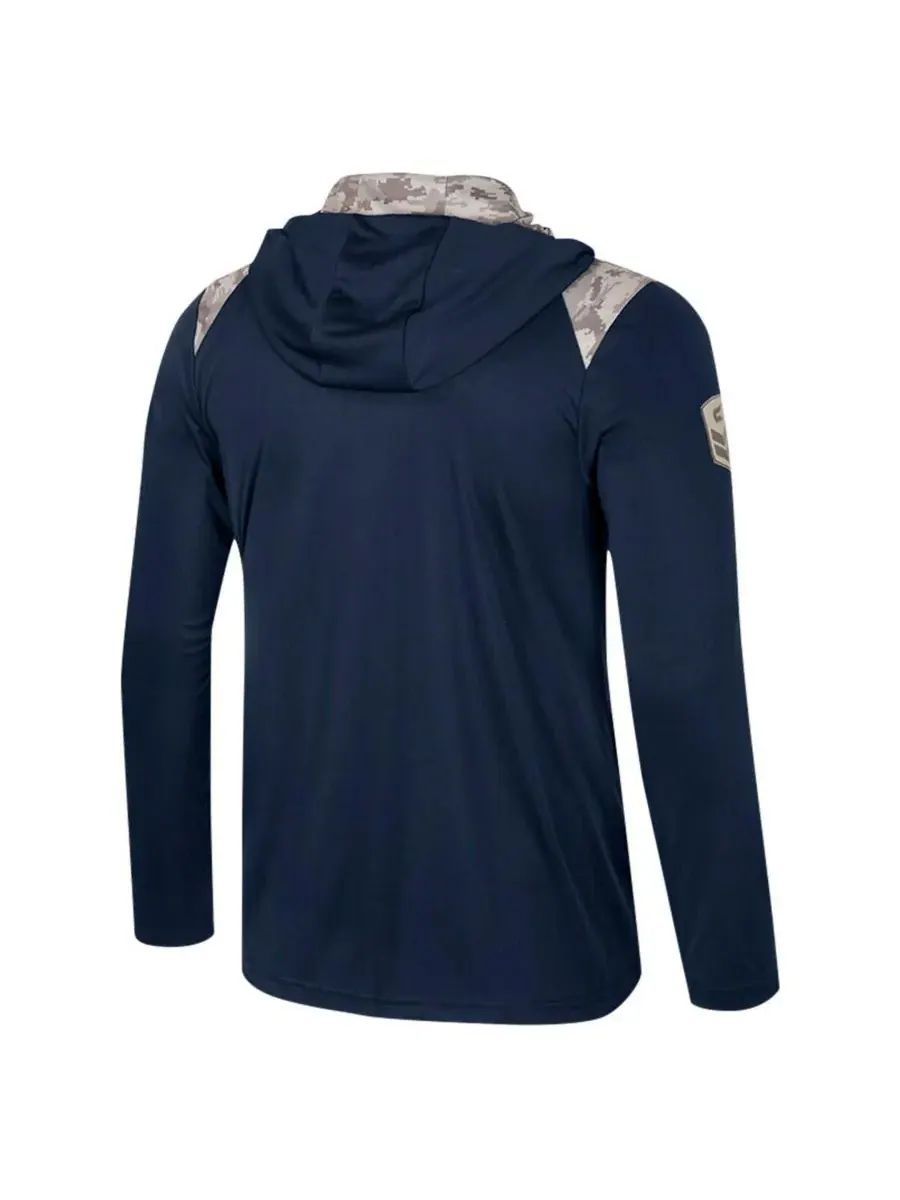 Colosseum Мужская темно-синяя толстовка Georgetown Hoyas OHT Military Appreciation с — изображение 3 из 4, темно-синий