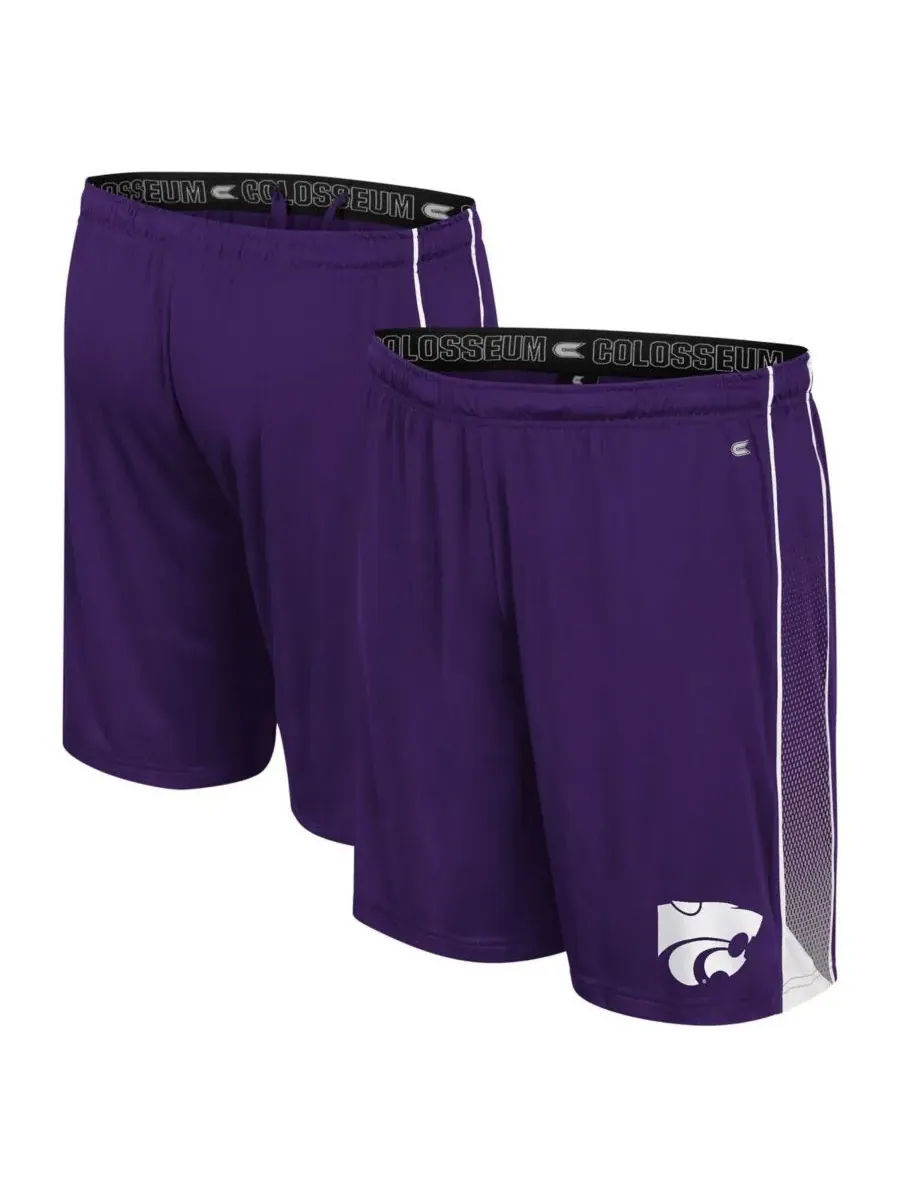 Colosseum Мужские фиолетовые шорты Kansas State Wildcats, доступные онлайн