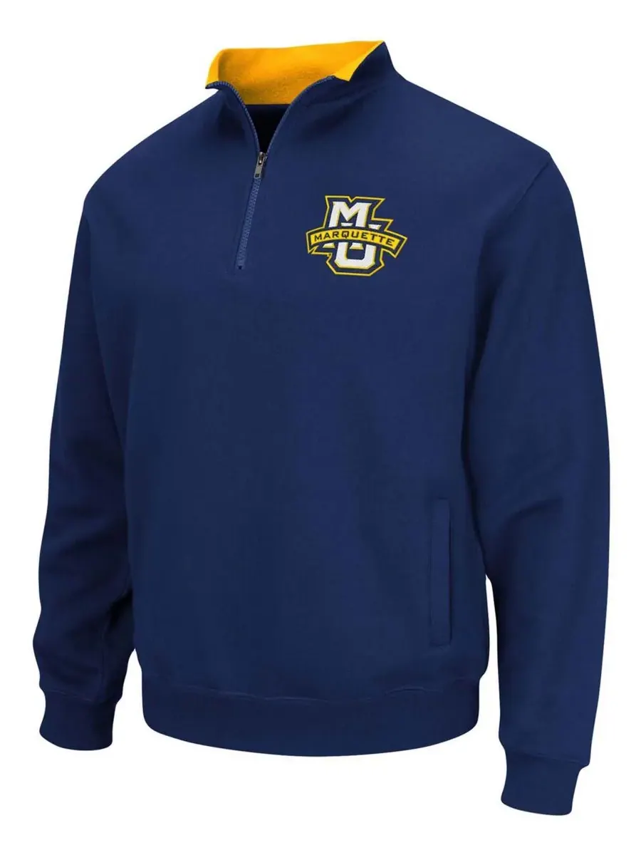Colosseum Мужская темно-синяя куртка Marquette Golden Eagles Tortugas с логотипом и — изображение 3 из 3, темно-синий