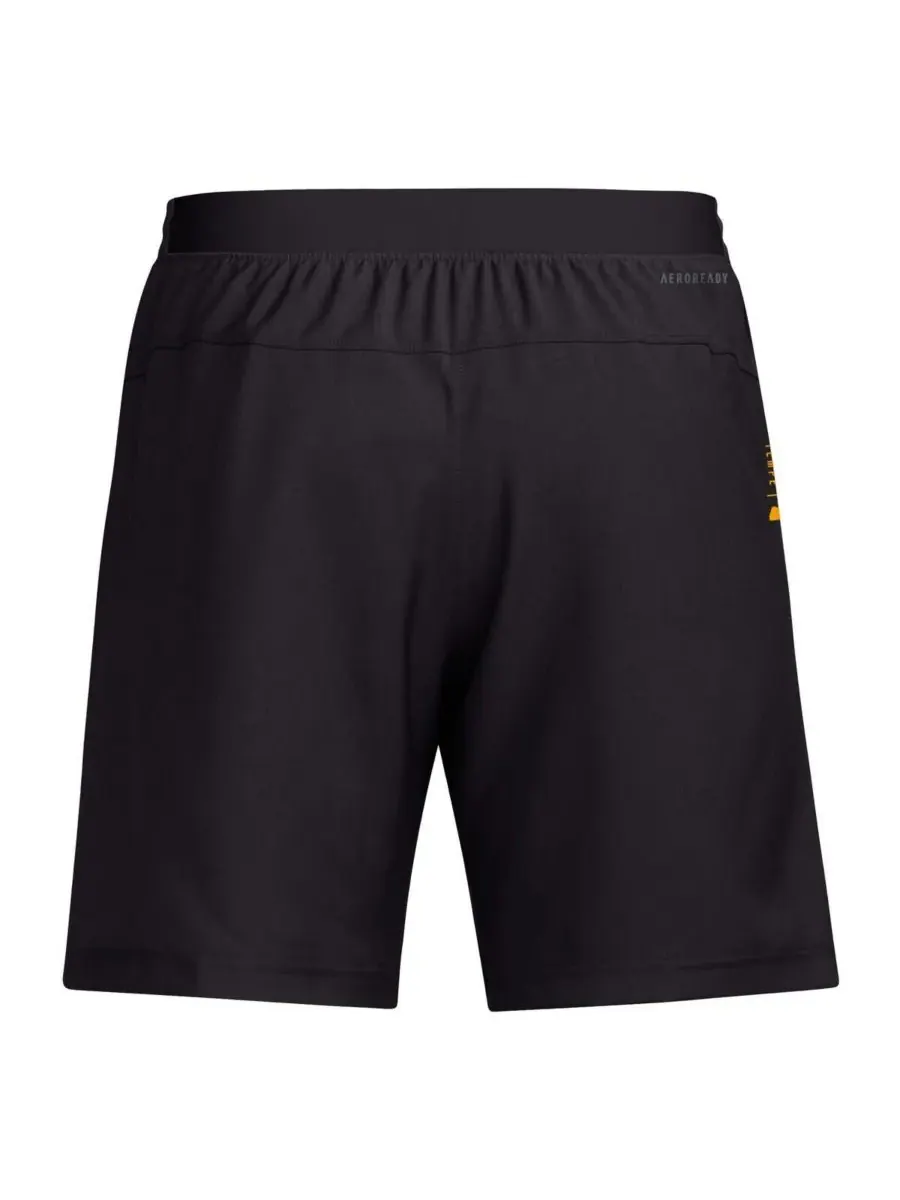 Adidas Мужские бордовые тренировочные шорты AEROREADY с символикой Arizona State Sun Devils — изображение 2 из 3, черный