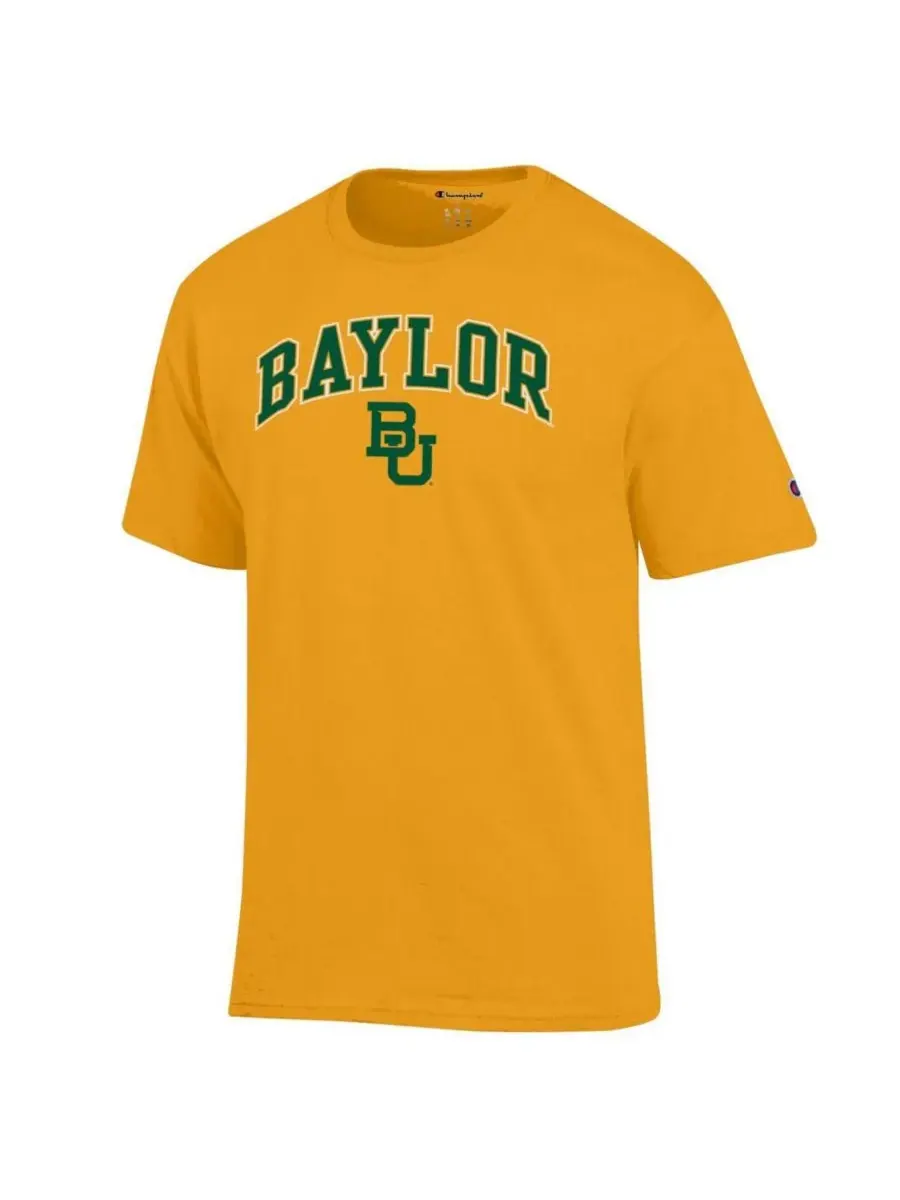 Мужская золотистая футболка Baylor Bears с арочным логотипом Champion — изображение 3 из 3, золото