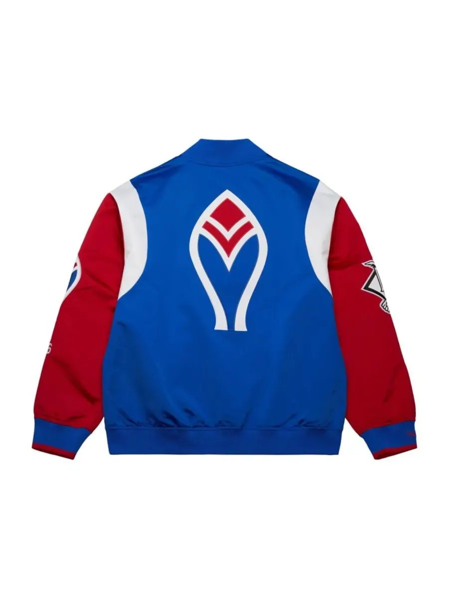 Mitchell & Ness Мужская атласная куртка Atlanta Braves Cooperstown Collection Team Origins — изображение 2 из 5, красный