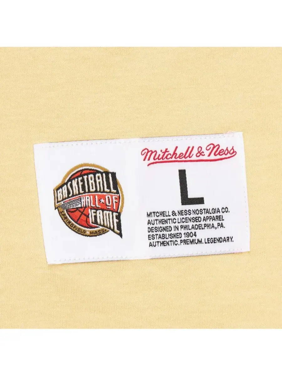 Mitchell & Ness Мужская футболка Vince Carter Cream Toronto Raptors Premium — изображение 3 из 5, бежевый