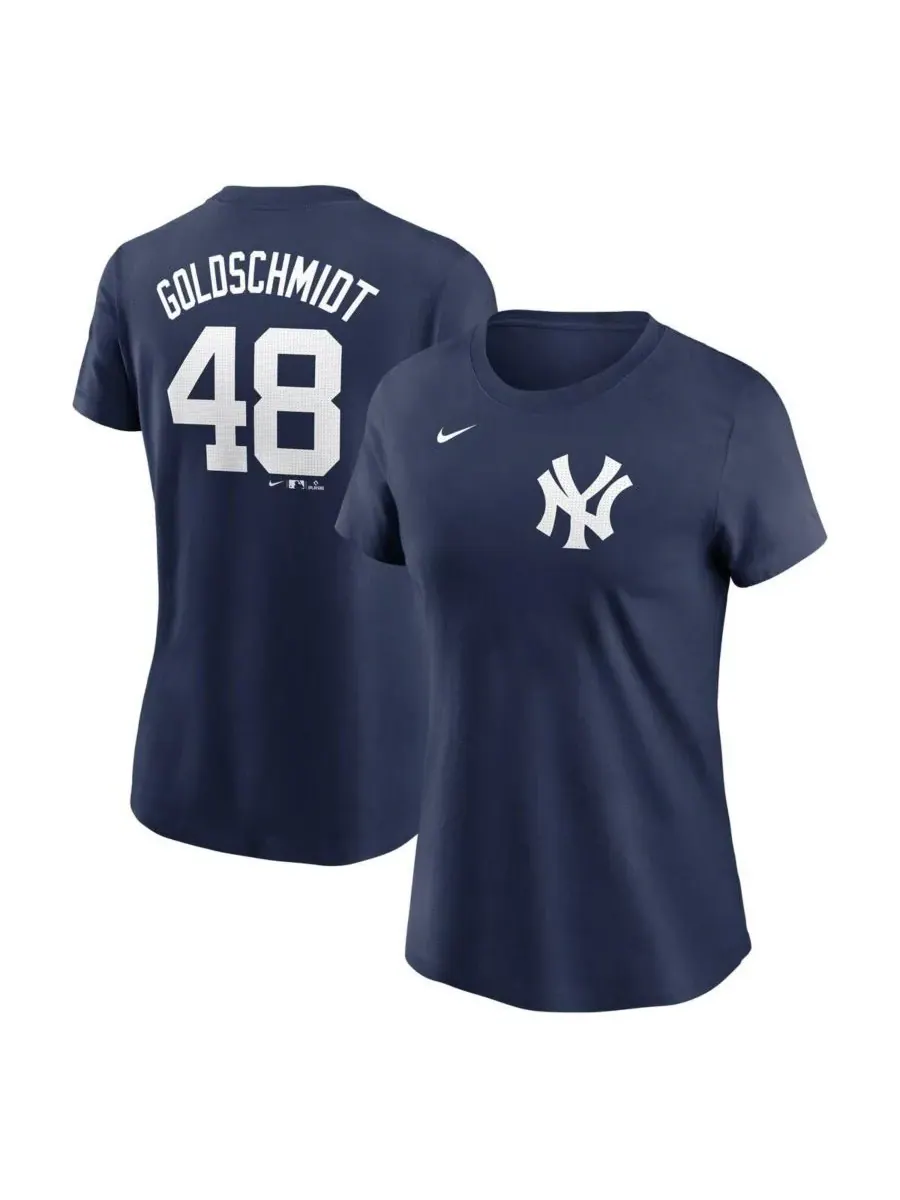 Nike Женская футболка Paul Goldschmidt Navy New York Yankees Fuse Name Number