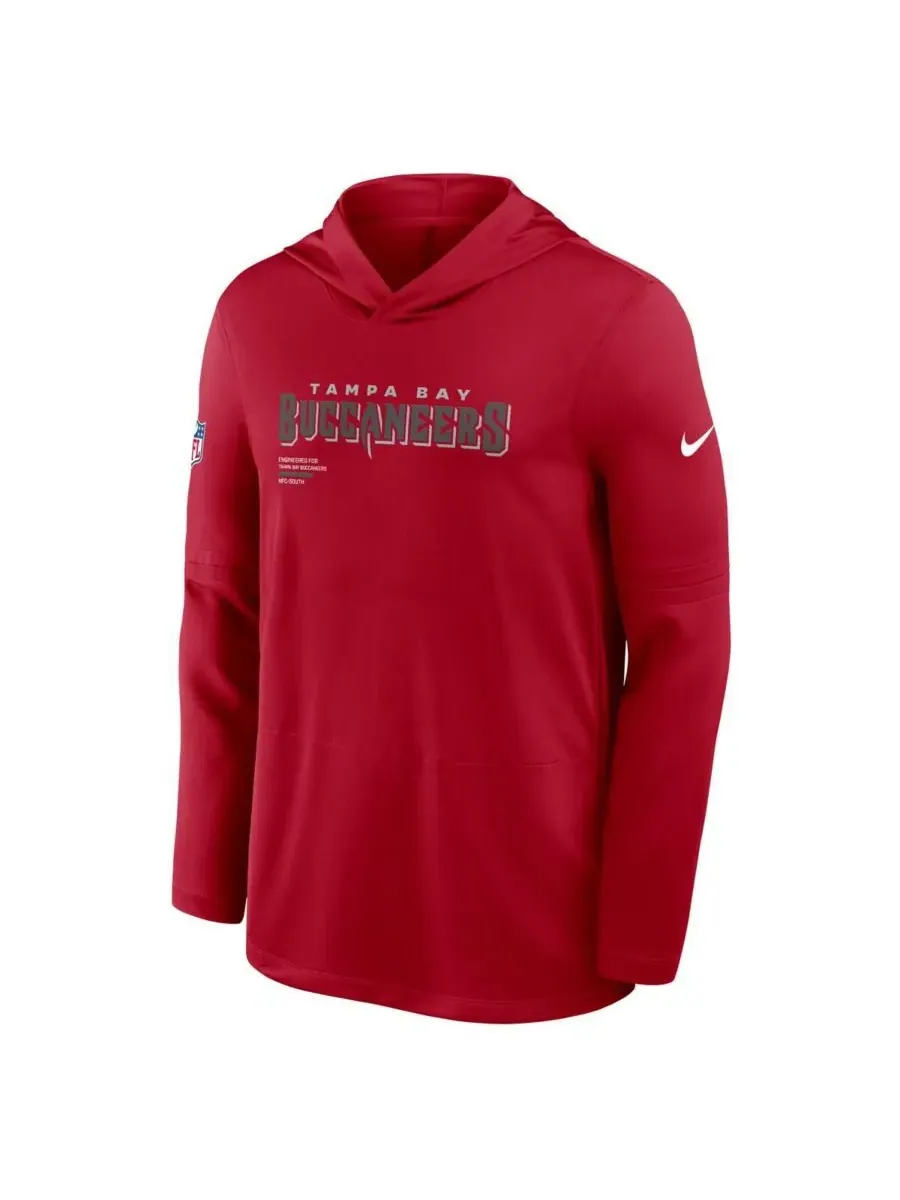 Nike Мужская красная толстовка с длинными рукавами Tampa Bay Buccaneers Sideline Pure Performance