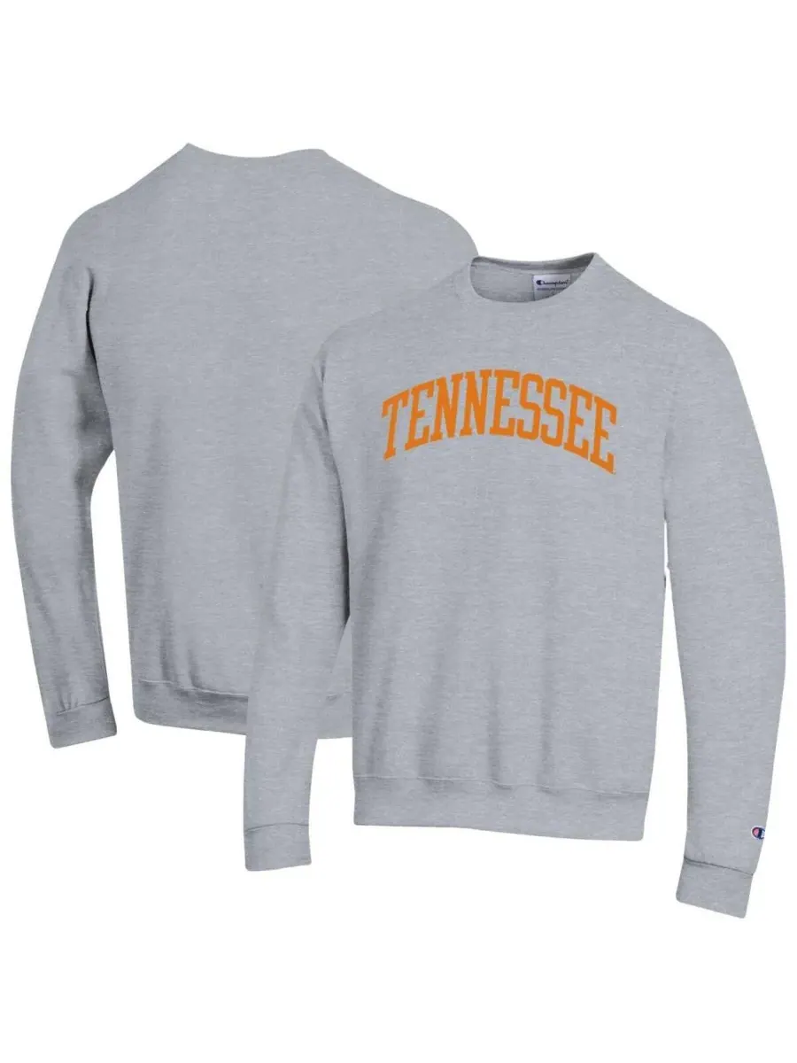 Champion Мужская флисовая толстовка Tennessee Volunteers Basic Arch серого цвета