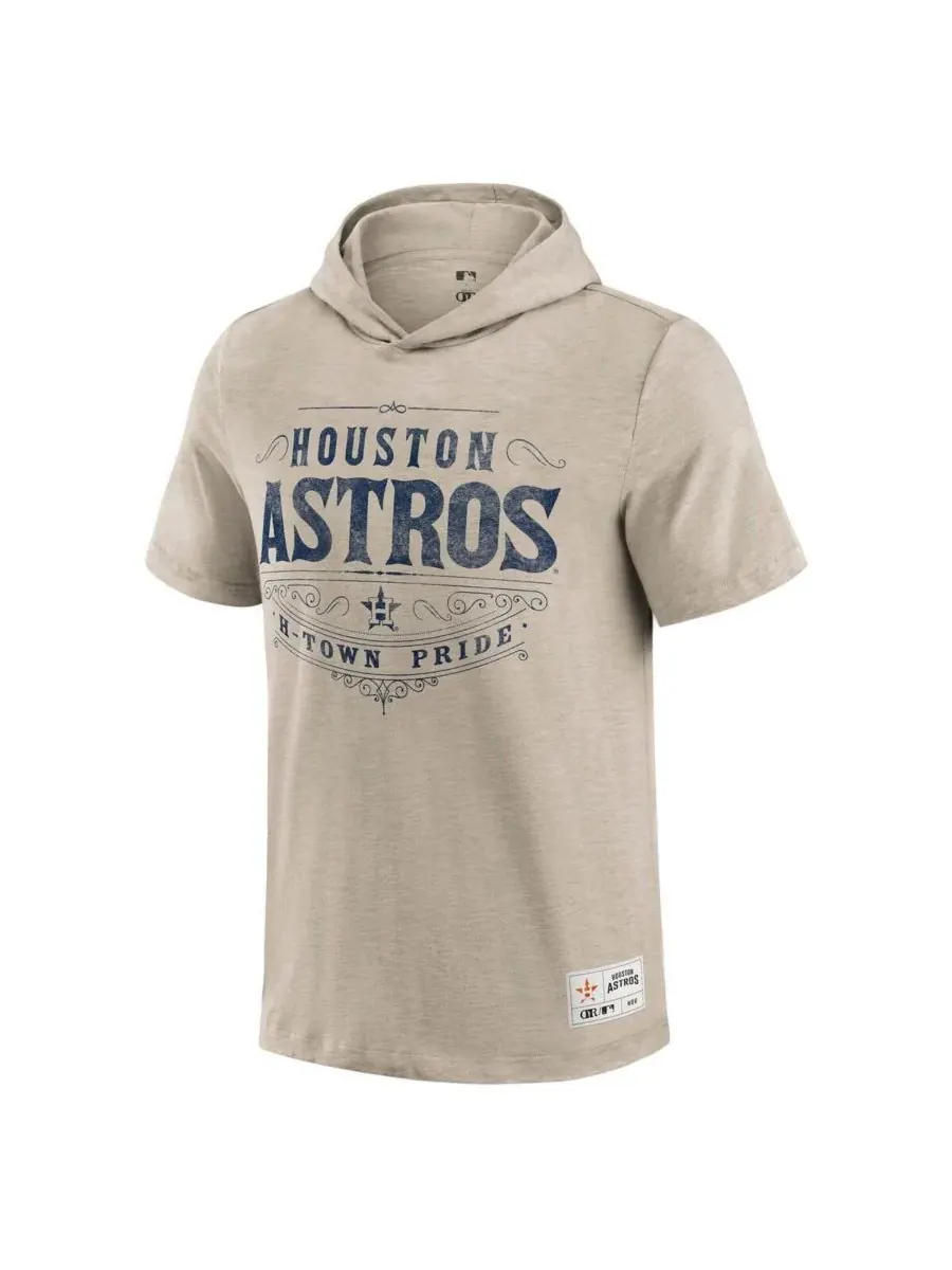 Fanatics Мужская толстовка с капюшоном Darius Rucker Collection от Houston Astros — изображение 3 из 3, бежевый