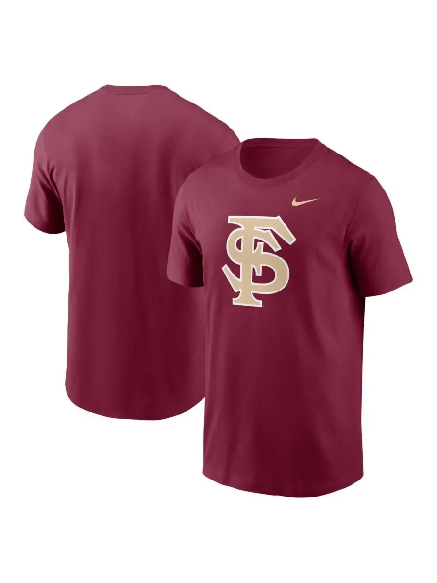 Nike Мужская футболка с логотипом бейсбольной команды Florida State Seminoles цвета граната