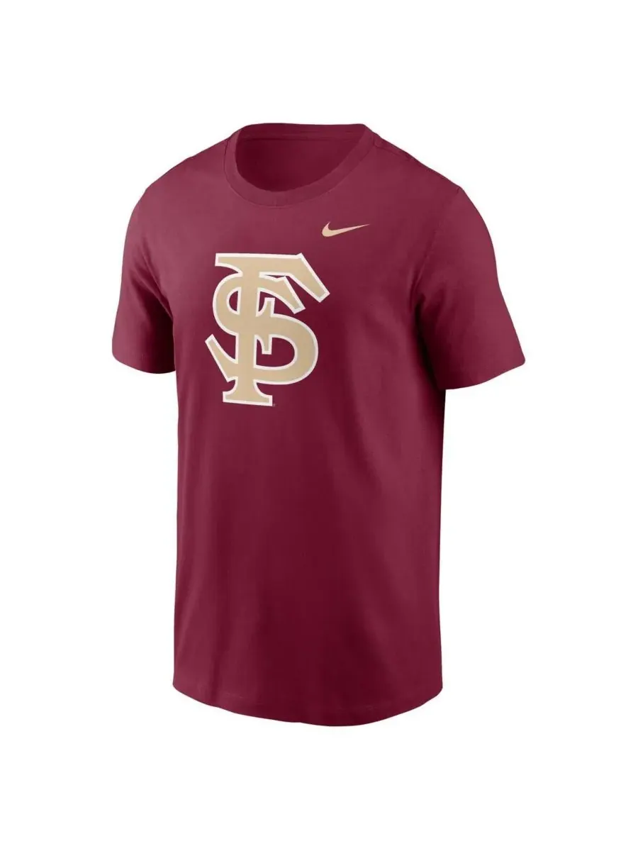 Nike Мужская футболка с логотипом бейсбольной команды Florida State Seminoles цвета граната — изображение 2 из 2