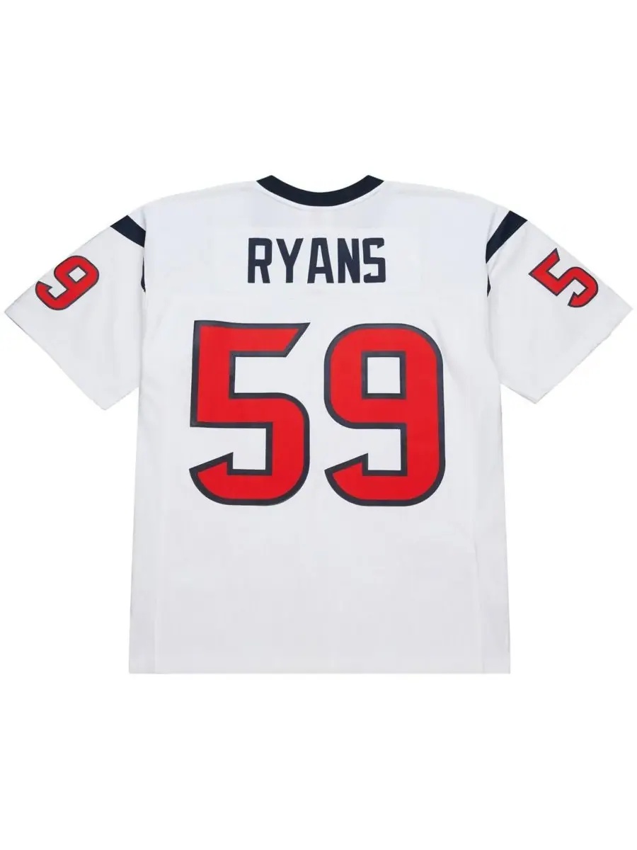 Mitchell & Ness Мужская белая реплика майки Mitchell Ness DeMeco Ryans Houston Texans 2006 Legacy — изображение 2 из 3, белый