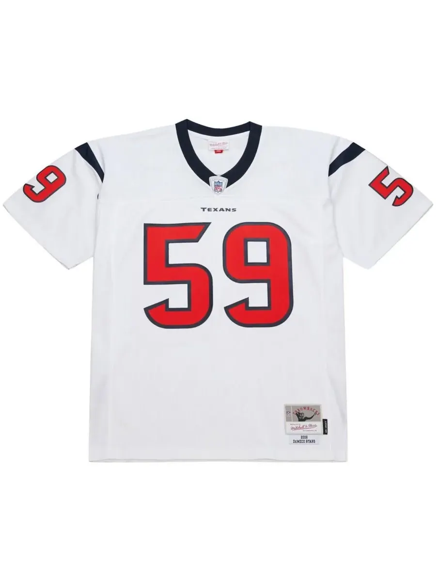 Mitchell & Ness Мужская белая реплика майки Mitchell Ness DeMeco Ryans Houston Texans 2006 Legacy — изображение 3 из 3, белый