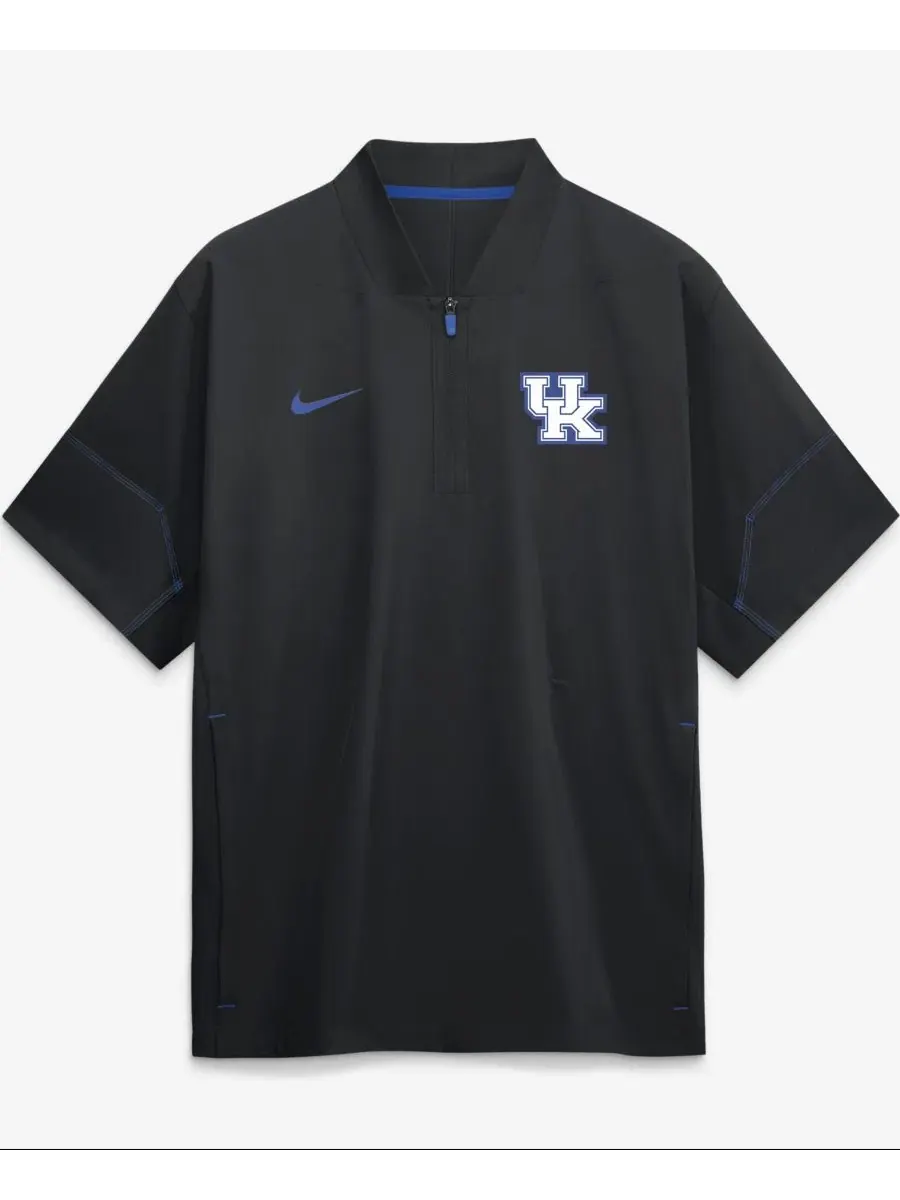 Куртка тренерская с коротким рукавом и четверть-молнией Nike Kentucky Wildcats 2026 Sideline