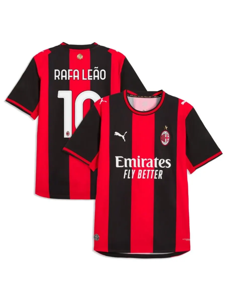 Футболка Puma с длинным рукавом, модель Rafael Leão, AC Milan 2026/27 Home Puma