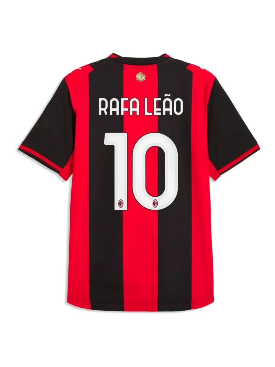 Футболка Puma с длинным рукавом, модель Rafael Leão, AC Milan 2026/27 Home Puma — изображение 2 из 3, черный красный