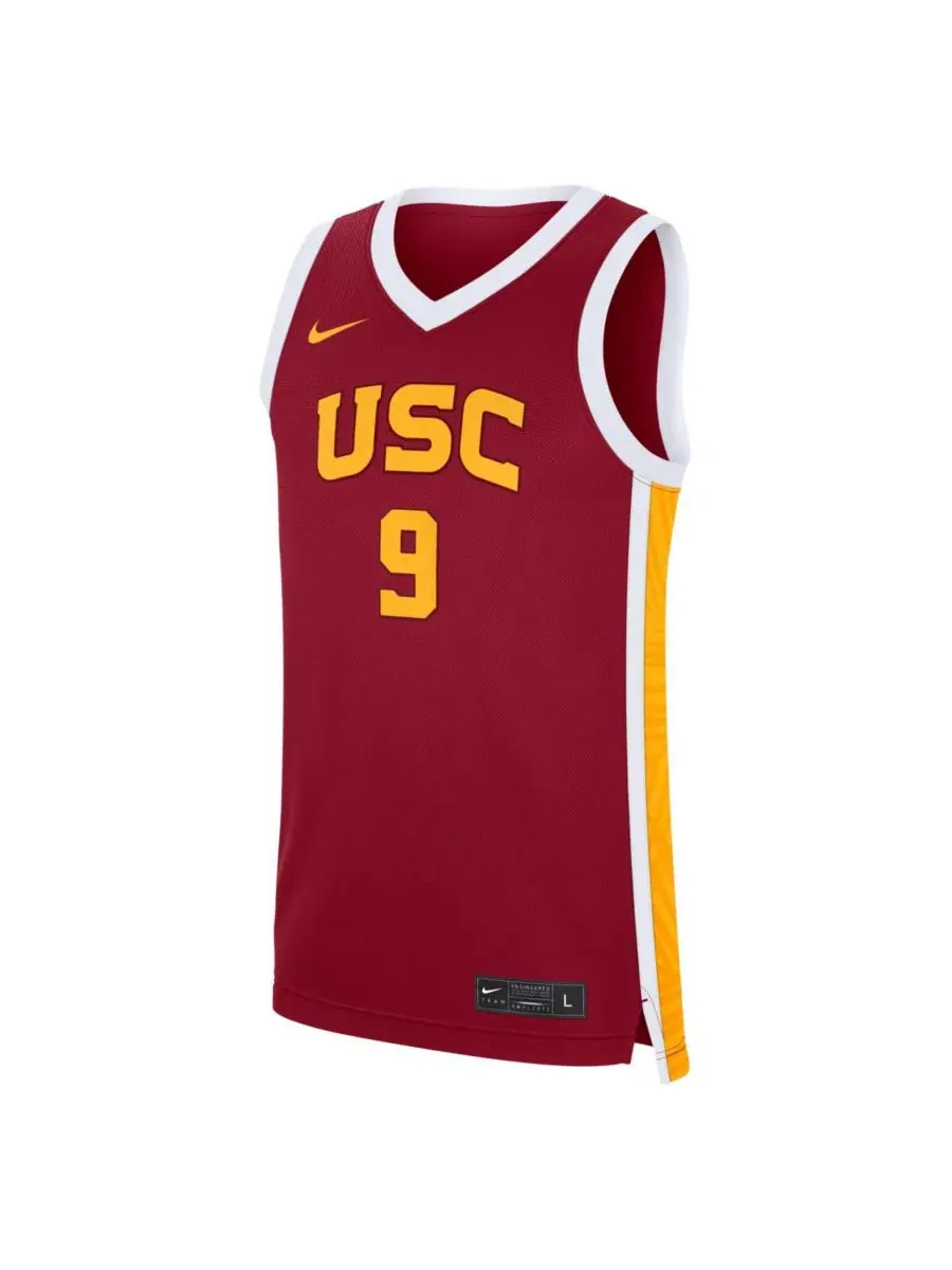 Мужская баскетбольная реплика-джерси Nike Jazzy Davidson Cardinal USC Trojans Road — изображение 2 из 3, красный