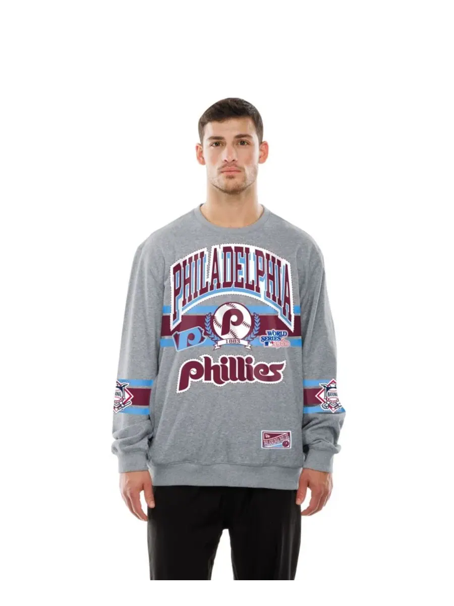Свитшот с длинным рукавом Sport Classics Philadelphia Phillies New Era