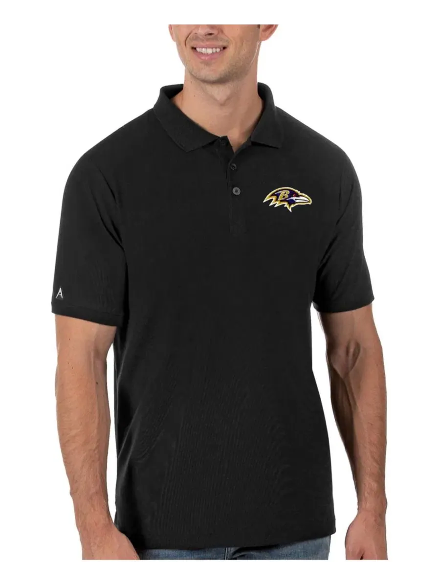 Мужское поло с вышивкой Baltimore Ravens Legacy Pique Antigua