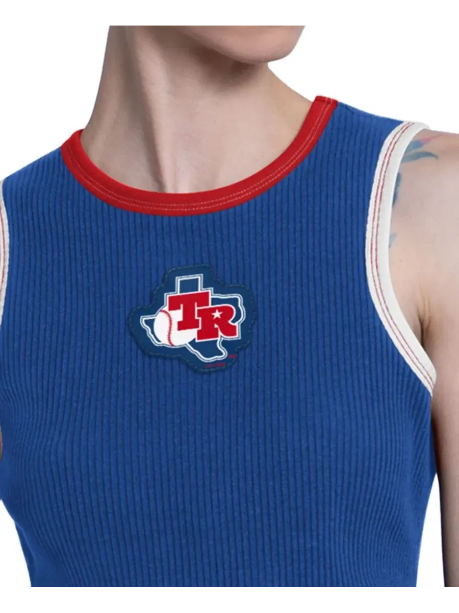 Топ-кроп без рукавов Texas Rangers Play the Ball Starter — изображение 2 из 3, королевский