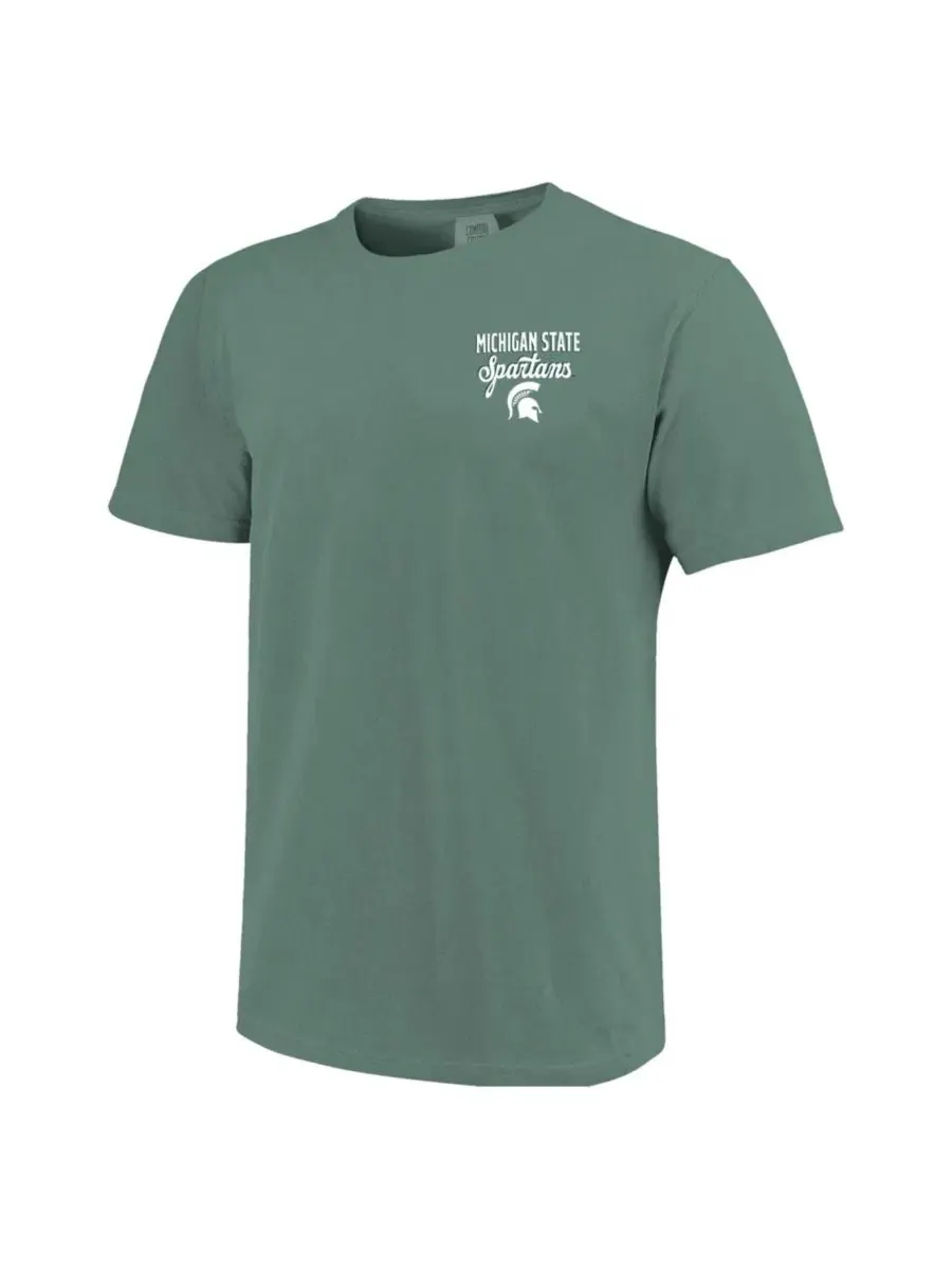 Футболка с принтом Michigan State Spartans America's Team Image One — изображение 3 из 3, зеленый