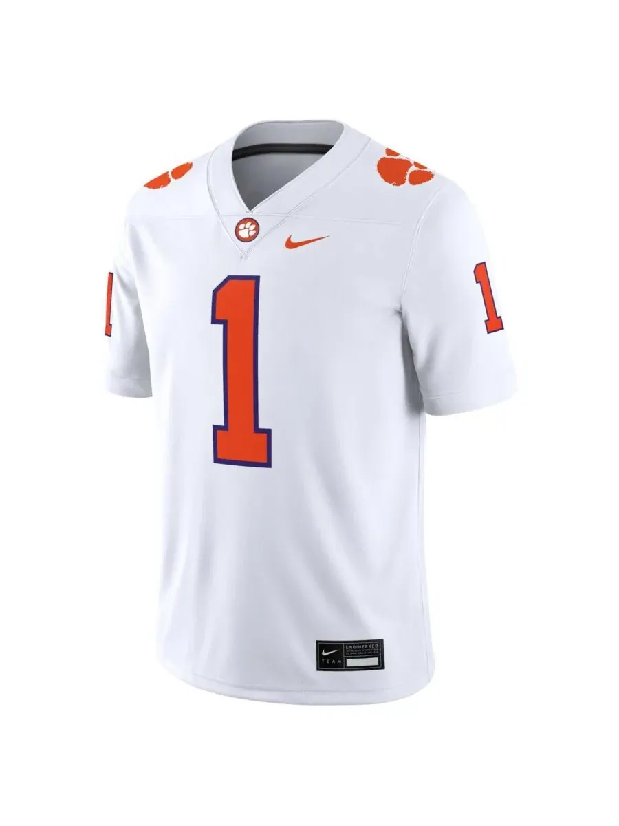 Футболка Nike Clemson Tigers Game с коротким рукавом — изображение 2 из 3, белый