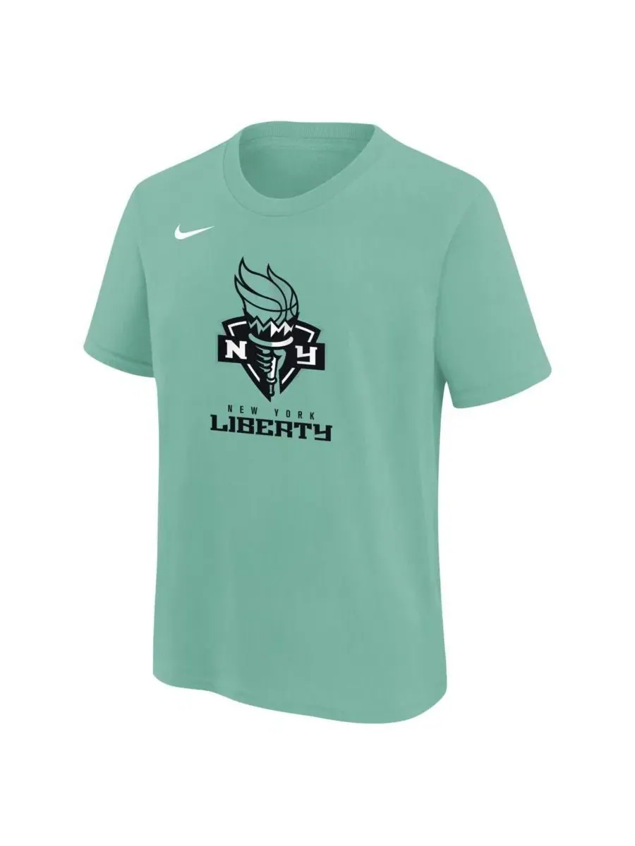 Футболка с принтом New York Liberty Essential Logo Nike — изображение 3 из 3, зеленый