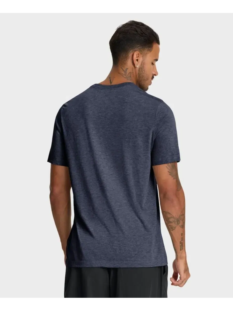 Мужская футболка Detroit Tigers Stacked Tri-Blend темно-синего цвета, цвет меланж Nike — изображение 3 из 3