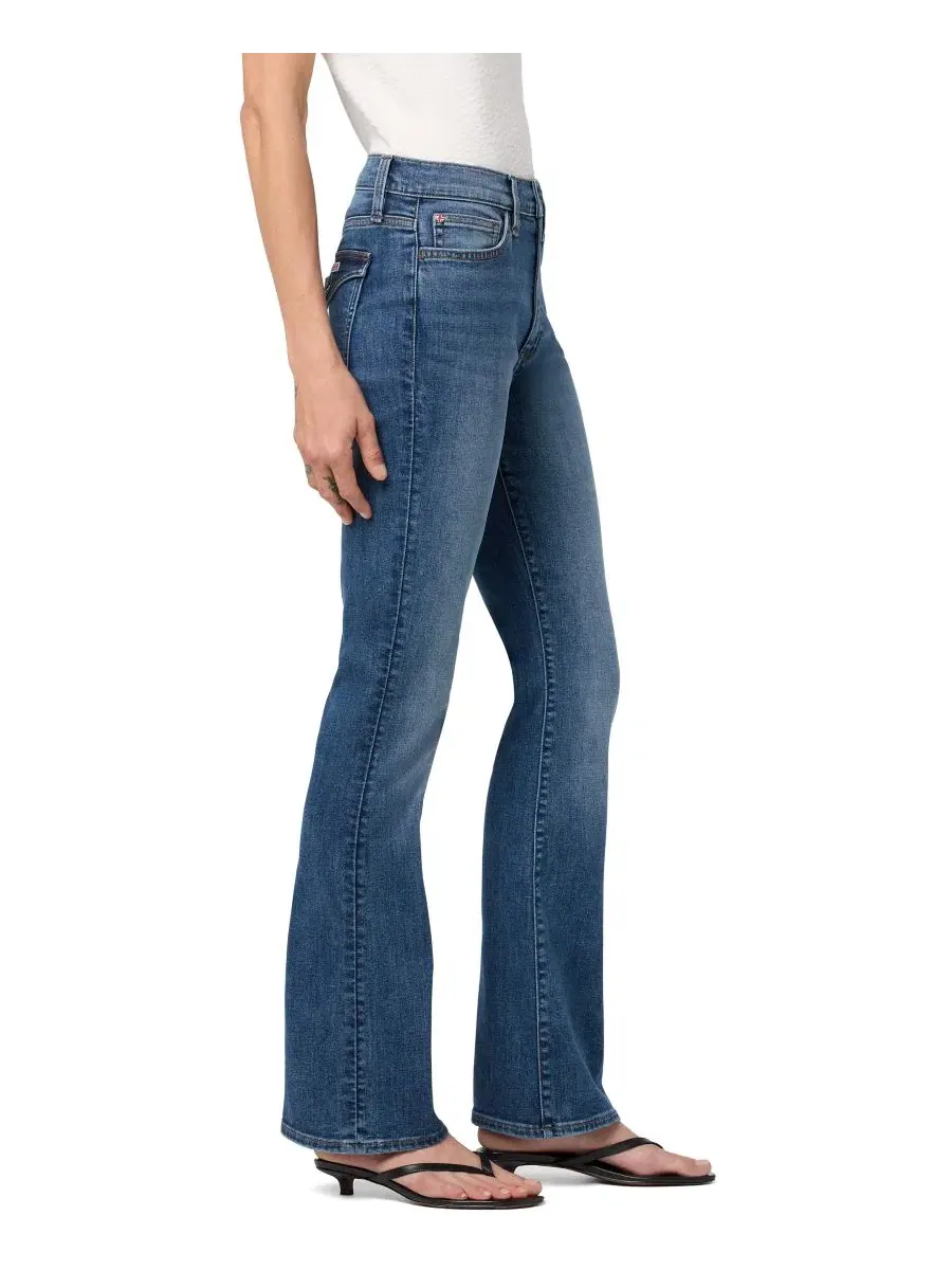 Джинсы-клеш с высокой посадкой Blair Hudson Jeans, Mulder — изображение 2 из 3